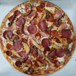 73.  Mixed Meat Pizza