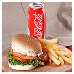 Classic Burger Menu with Chips & Drink